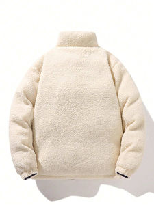 Veste réversible pour homme personnalisable OEM, tissu en laine, capuche, haute qualité, logo personnalisé, veste d'hiver - Product Image 5