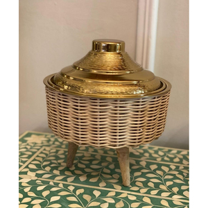 Fancy Festive Ramadan Buffet Food Warmer Cazuela Plato Hecho de acero inoxidable con ollas de ratán Diseño De Luna Perilla Cazuela Plato - Product Image 6