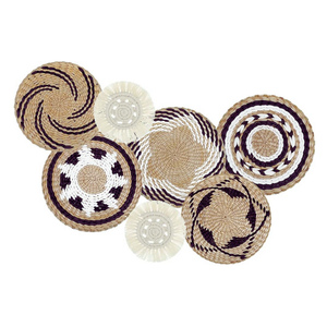 Décoration murale artisanale authentique en jonc de mer tressé, élégant accent d'intérieur, artisanat durable, fabriqué au Vietnam par le fabricant - Product Image 2