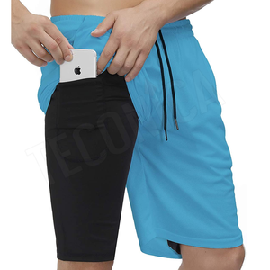 Short de gymnastique personnalisé pour hommes avec séchage rapide Taille élastique Basketball Training Fitness Wear y compris Poche pour l'entraînement - Product Image 1