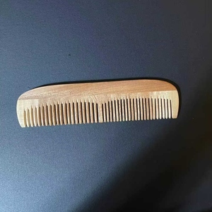 Peine de pelo de madera Natural ecológico profesional peine de estilo Unisex dientes finos anchos hechos a mano para el hogar de moda sin enredos - Product Image 5