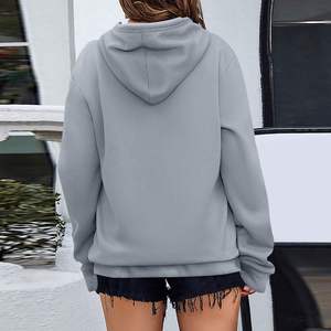 Women Hoodie Comfortable Soft Fabric Custom Logo Drawstrings for Daily Outfit Street Style Travel and Everyday Casual Fashion - Product Image 4