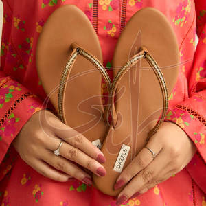 Women <b>Slide</b> for Anti-Slippery Fashion Trend Genuine Leather Outsole Customizable High Quality Outdoor Footwear - Product Image 2