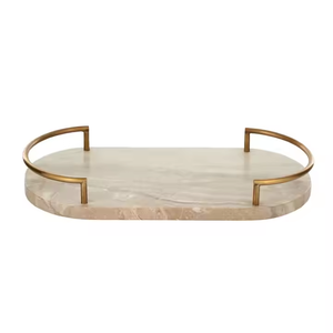 Plateau de rangement en marbre de qualité supérieure pour organiser les bijoux, plateaux en marbre, salle de bain et cuisine, plateau décoratif en pierre naturelle - Product Image 6