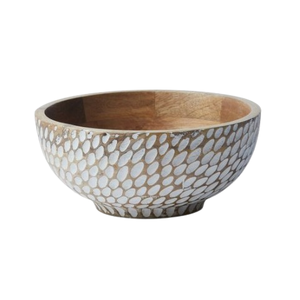 Cuencos de madera de mango grabados modernos de la mejor calidad, logotipo personalizado para cocina, mesa de comedor, restaurante, grado alimenticio para ocasiones de fiesta - Product Image 4