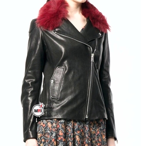 Wholesale Custom PU Leather <b>Jacket</b> for Men High Quality Street Style Plain Dyed Full <b>Zip</b> <b>up</b> Coat OEM Style Blank & Plain - Product Image 4