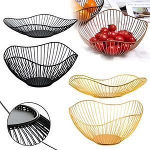 Bol en fil métallique de stockage de cuisine à bas prix bol à linge sur mesure bol de stockage en fil métallique - Product Image 1