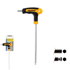 Chiave a brugola con testa sferica a T da 5,0 mm. Con Colgador - Product Image 1
