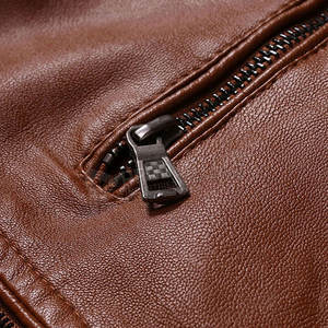 Veste en cuir au meilleur prix pour hommes élégants et personnalisés Design à la mode fait à la main au Pakistan - Product Image 5