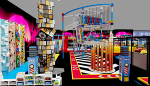 Parque Infantil Interior con Temática Deportiva y de Entretenimiento para Niños, con Toboganes y Trampolí<span class=keywords><strong>n</strong></span>, Equipo de Juego para Clubes Infantiles y Centros de Juego - Product Image 2