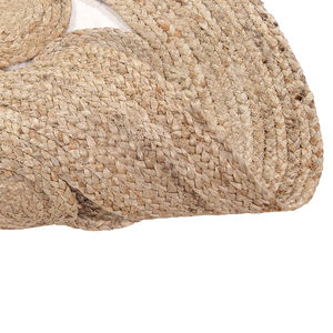 Meilleure vente tapis moderne indien belle tissé à la main rond jute sol tressé tapis réversibles - Product Image 3