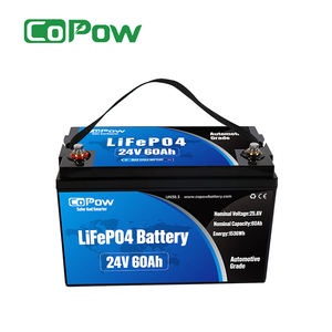 Аккумуляторная литиевая батарея CoPoW 24v 60ah LiFePO4 12V 24V <span class=keywords><strong>36V</strong></span> 48V 52V 60V 72V 96V 50AH 60AH 80AH 100AH - Product Image 1