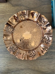 Ensemble de dessous-de-verre à thé de luxe, cadeau de mariage, dessous-de-verre en cuivre fait à la main, article cadeau en métal, style d'accessoires à thé du Moyen-Orient - Product Image 5