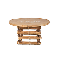 Table basse moderne élégante et luxueuse avec plateau en bois - Meuble de salon écologique et durable pour villas