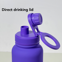 베스트 셀러 스테인리스 스틸 텀블러 누수 방지 22 Oz/32 Oz/40 oz 진공 플라스크 물병 (짚 보온 음료 병 포함)