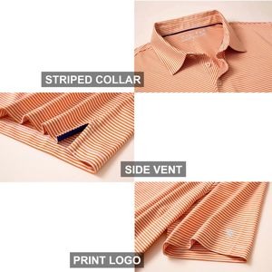 OEM Precio de fábrica de alta calidad de los hombres Casual Golf para camisas de punto de secado rápido transpirable bordado a granel personalizado - Product Image 4
