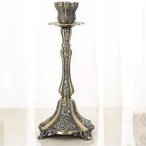 Bougeoir décoratif en métal de luxe moderne élégamment conçu pour les événements formels mariage église automne vacances et décoration intérieure - Product Image 4