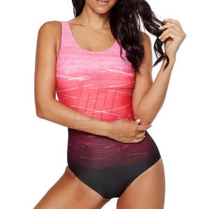 Maillot de bain une pièce pour femmes, tissu extensible, séchage rapide, pour la plage, la piscine et l'entraînement - Product Image 3