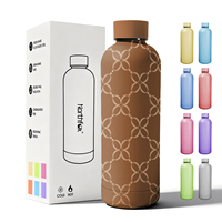 Bouteille d'eau réutilisable en acier inoxydable 18/8 de qualité alimentaire à double paroi isolée, 350ML, 500ML, 750ML, 1000ML, pour commande en gros