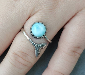 Handmade <b>Sterling</b> <b>Silver</b> <b>Ring</b> Laborite Gemstone 8mm Round Shape Prong Setting flower or carved design Jewellery <b>set</b> - Product Image 2