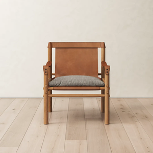 Silla de jardín de madera con respaldo personalizable, venta al por mayor, silla de cuero de madera maciza, silla de café de alta calidad para restaurante - Product Image 3