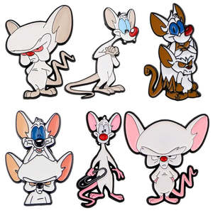 Pin's Cartoon Minus Et Cortex Matériel métallique durable - Product Image 6
