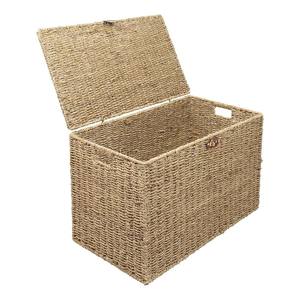 Seagrass trunk <b>chest</b> for room organizer straw fiber trunks wholesale handwoven sea grass <b>chests</b> - Product Image 3