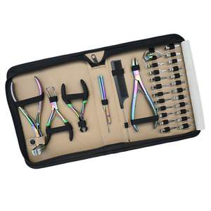 Kit Profesional de Herramientas para Extensiones de Cabello con Pinza Plana para Extensiones, Removedor de Cuentas, Cortador de Queratina, Anillo Separador, Peine y Clip - Product Image 1