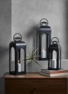 Bulk Handmade <b>Black</b> Candle Holder <b>Lantern</b> in Different Sizes Wedding Decoration Floor & Table Decorative - Product Image 2