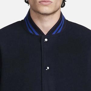 Veste zippée unisexe en laine style baseball, à manches en laine, avec poches, patchwork camouflage et col montant – Meilleure vente - Product Image 4
