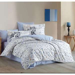 Ensemble de housse de couette en popeline double Fiesta Blue Hobby - Product Image 1