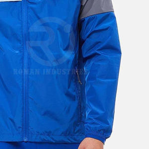 Ensemble court 2 pièces pour homme de haute qualité, coupe-vent, ensemble court à fermeture éclair, short et veste en nylon - Product Image 5