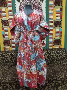 Coton femmes bohème caftan longue douce nuit vêtements de nuit à manches haut taille libre Hippie peignoir tunique robe dentelle imprimé ethnique - Product Image 3