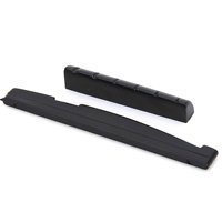 MA International Polished Coated Elegant & Strong Ebony Bridge Steel Reinforcement Accessory for Classical Stringed Instruments