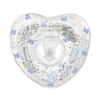 Bouée de piscine pour bébé en forme de cœur, personnalisable avec logo OEM, coréenne, mignonne (WC-W16) – Anneau de natation pour nourrisson, pailleté, estival, flottabilité stable