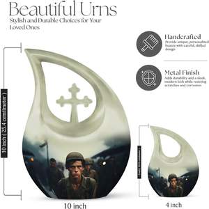 Senderismo Urna de metal para cenizas Mujeres Urnas de cremación para cenizas humanas Mini urnas Adulto Hombre Pequeño para cenizas humanas Tamaño personalizado - Product Image 2