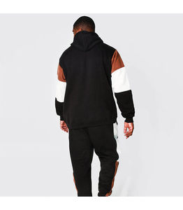 Survêtement évasé respirant de couleur gris uni respirant pour hommes Vente en gros personnalisé pour hommes automne hiver polaire faites votre propre qualité - Product Image 3