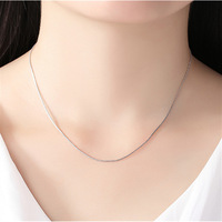 Chaînes fines en argent sterling S925 de 40/45 cm, collier serpent, chaîne maille forçat, ras-de-cou, bijoux fins à faire soi-même
