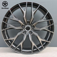 Jantes forgées à rayons en maille de 17, 18, 19, 20, 21 pouces, finition bicolore usinée gris bronze, compatibles BMW Séries 3, 5, 7, X, vente en gros directe usine