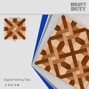 Plancher en céramique numérique de 9mm d'épaisseur 400x400mm glaçure surface rustique porcelaine 40x40cm carrelage de stationnement numérique grossiste - Product Image 5