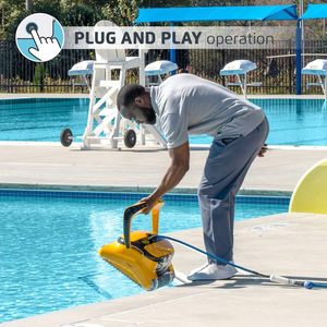 Top-selling Wave 60 Automatic Robotic Pool <b>Vacuum</b> <b>Cleaner</b> Includes Caddy, Wall Climbing Scrubber Brush, Top Load Filters, Ideal - Product Image 5