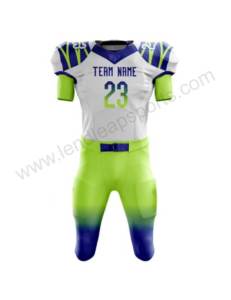 Uniformes personnalisés de football américain pour jeunes hommes respirant à manches courtes grande taille Tackle Gear - Product Image 1