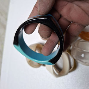 Wholesale Fashion Resin <b>Bangles</b> for Women Lightweight Durable Bracelets Bulk Supply for Jewelry Brands - Product Image 1