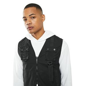 Nouvelle conception, plusieurs poches, coupe régulière, streetwear tendance, vêtements d'hiver confortables, vestes sans manches pour hommes personnalisées, unies - Product Image 5