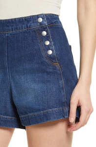 High <b>Waist</b> <b>Women's</b> Casual Summer Denim Shorts Breathable Stretchy Fabric Custom Logo for Outdoor Club Party OEM High Quality - Product Image 4