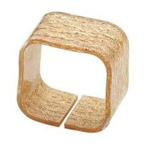 Servilletero pulido dorado de aluminio Último diseño Decoración de vajilla chapada en oro Servilletero de calidad premium a excelentes precios - Product Image 6