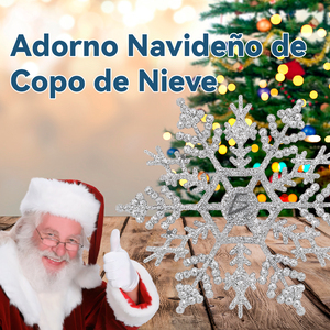 Decoración Colgante de Interior de Lujo con Forma de Reno y Copos de Nieve de Alta Calidad con Brillantina para Festivales - Product Image 4