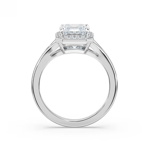 2. แหวนหมั้นเพชรทรง Asscher 10 กะรัต ผลิตในห้องปฏิบัติการ ได้รับการรับรองจาก IGI ตัวเรือนทองคำแท้ 14k แบบขาแหวนแยก - Product Image 3