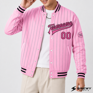 Custom Varsity Jacket Unisex Wool Blend Body Faux Leather Sleeves Embroidered Team Letterman <b>Coat</b> - Product Image 4