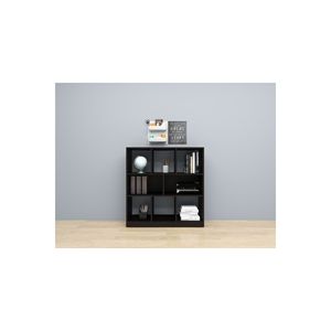 Musvenus Turkish Manufacturer's Hot Selling Modern Twin <b>Bookshelf</b> 7-Shelf Suntalam BLACK Multi-Purpose for Living Room - Product Image 6